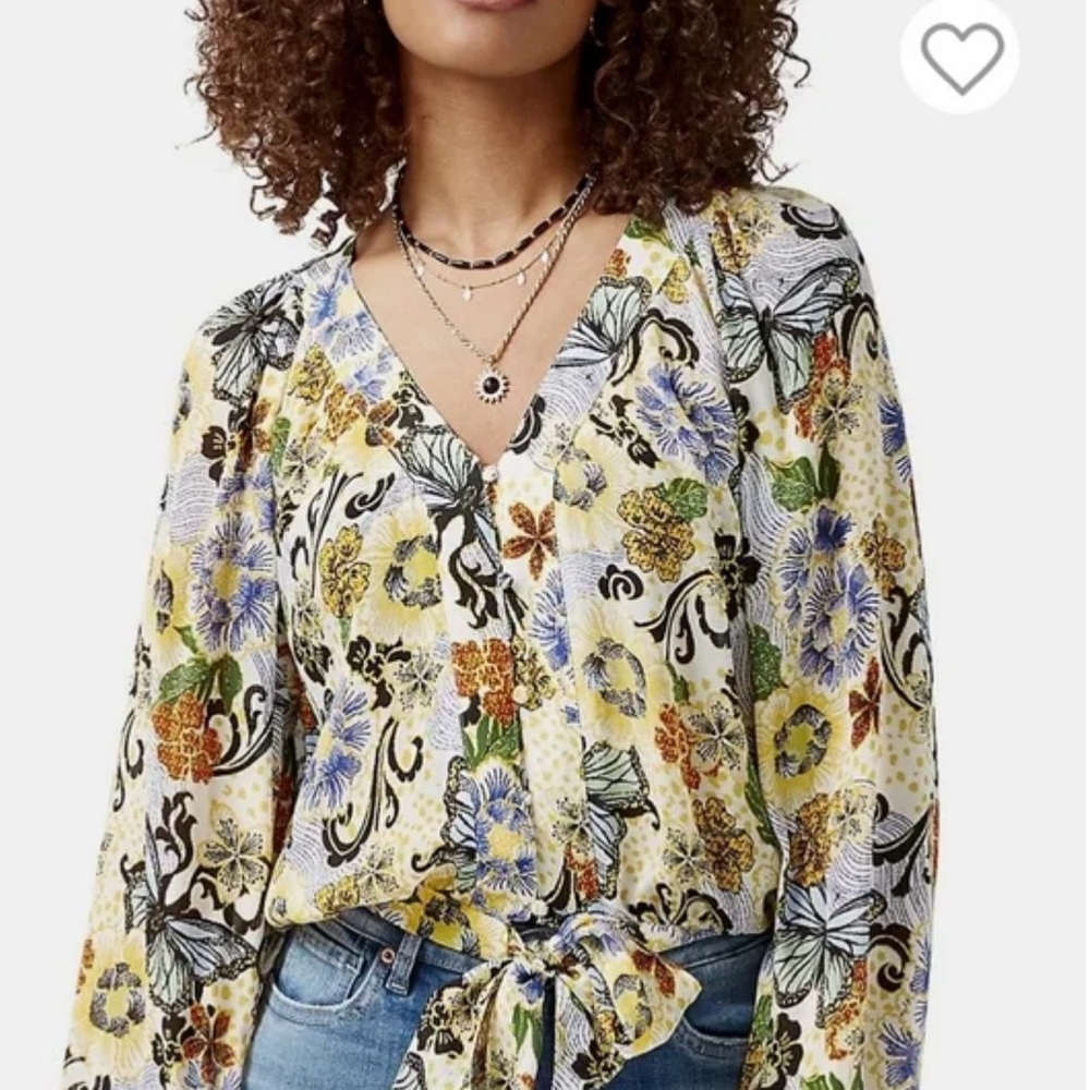 Butterfly Front tie Blouse
